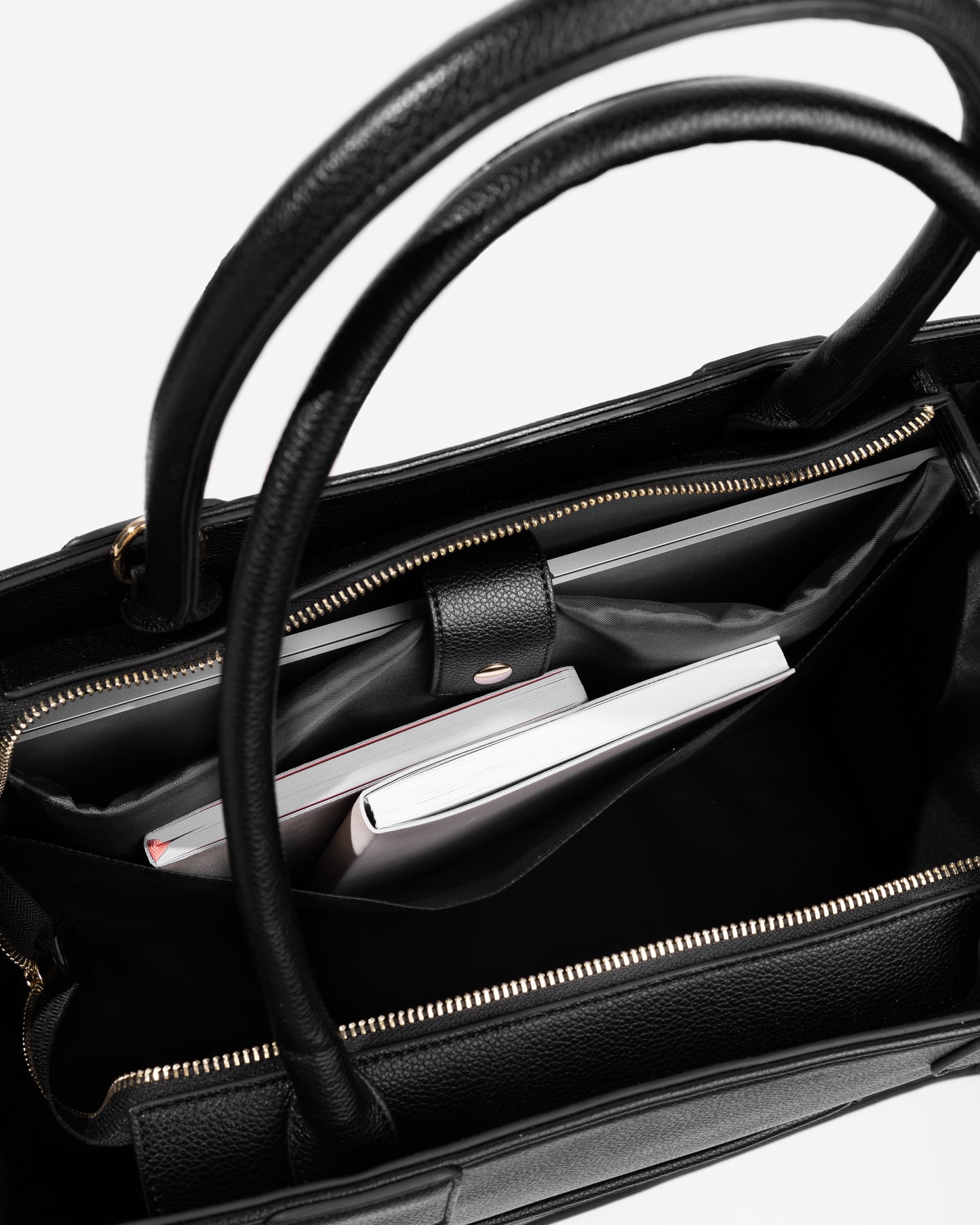 Ultimate Teacher Handbag Tote - Black Vegan Leather