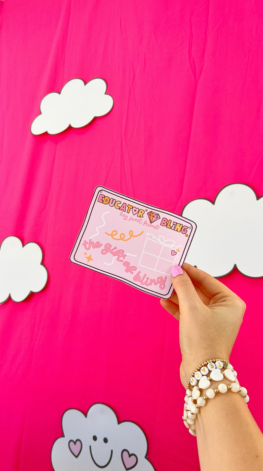 Educator Bling Gift Card