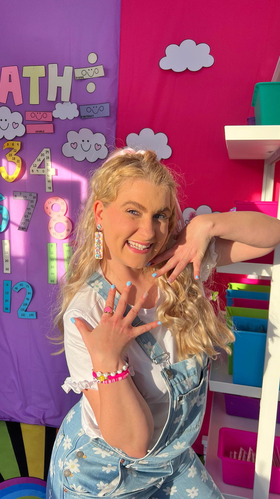 TEACH *SPARKLE* Staple Teacher Earrings | Colourful Drop Dangle Acrylic Earrings