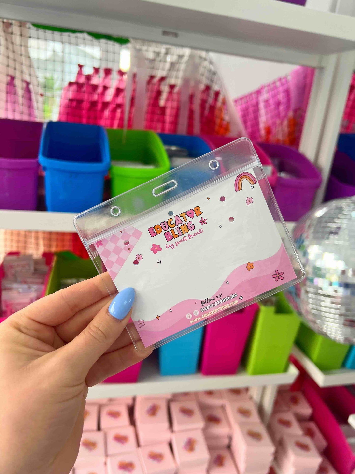 Add On ID Badge Holder: Horizontal or Vertical