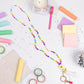 TEACH Teacher Beaded Lanyard - Rainbow Bright - Personalised Custom Name