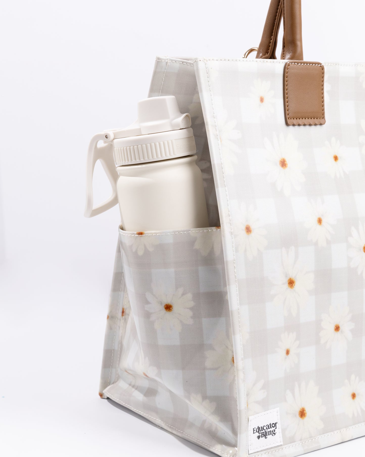 Ultimate Teacher Handbag Tote - Boho Daisies