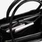 Ultimate Teacher Handbag Tote - Black Vegan Leather