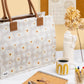 Ultimate Teacher Handbag Tote - Boho Daisies