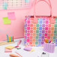 Ultimate Teacher Handbag Tote - Rainbow Flowers