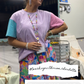 TEACH Teacher Beaded Lanyard - Rainbow Bright