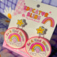 'Be a Kind Human' Teacher Earrings | Colourful Drop Dangle Acrylic Earrings