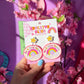 'Be a Kind Human' Teacher Earrings | Colourful Drop Dangle Acrylic Earrings