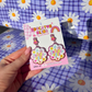 BIRTHDAY VIBES *RAINBOW SPARKLES* Teacher Earrings | Colourful Drop Dangle Acrylic Earrings