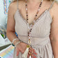 TEACH Teacher Beaded Lanyard - Boho Babe