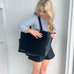 Ultimate Teacher Handbag Tote - Black Vegan Leather