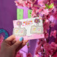 One More Chapter acrylic teacher earrings with a pink flower stud top – Educator Bling