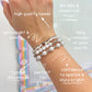 TEACH Teacher Beaded Bracelet - Pearl & Silver