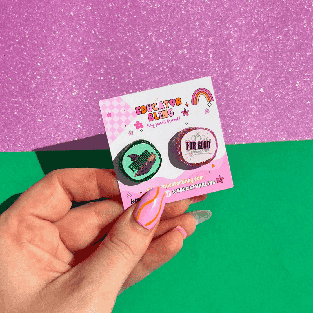 Wicked Teacher Earrings | Colourful Stud Acrylic Earrings