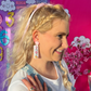 TEACH *PASTEL* Staple Teacher Earrings | Neutral Drop Dangle Acrylic Earrings