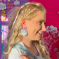 'Trust Yourself, Love Yourself' Teacher Earrings | Colourful Drop Dangle Acrylic Earrings