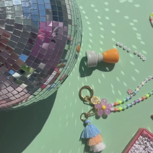 TEACH Teacher Beaded Lanyard - Pastel POP - Personalised Custom Name