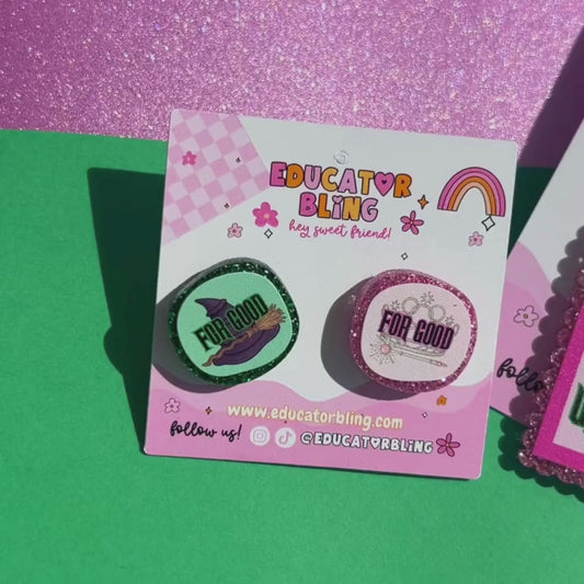 Wicked Teacher Earrings | Colourful Dangle Acrylic Earrings