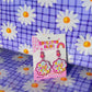 BIRTHDAY VIBES *RAINBOW SPARKLES* Teacher Earrings | Colourful Drop Dangle Acrylic Earrings